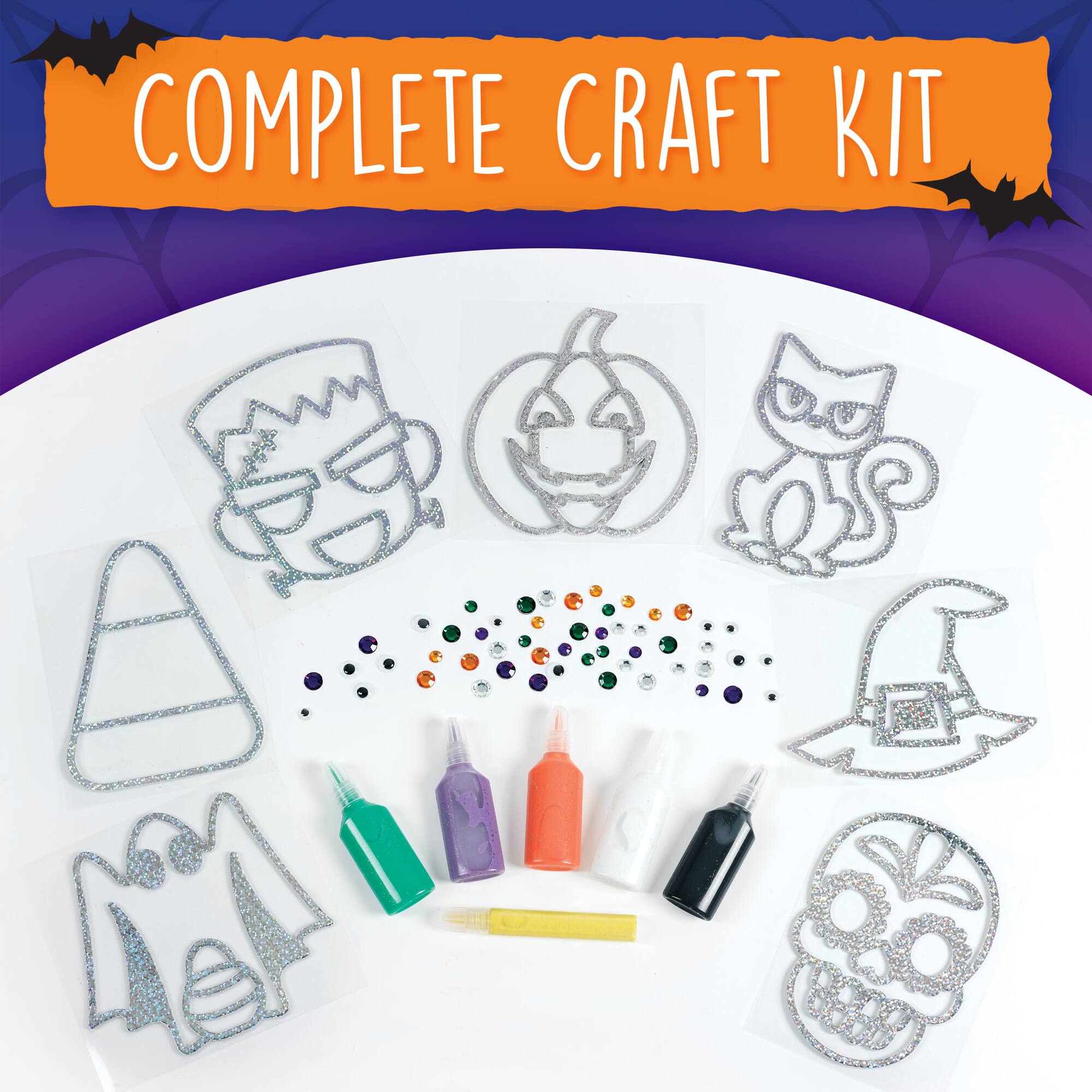 Creativity for Kids Halloween Easy Sparkle Window Art Kit